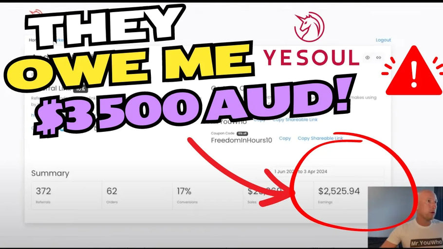 Yesoul Scam - How Yesoul Scammed me through the Affiliate Program