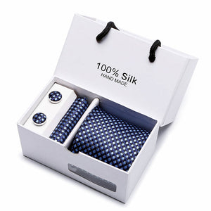 Luxury Jacquard Silk Woven Neck Tie Set - Mr.YouWho