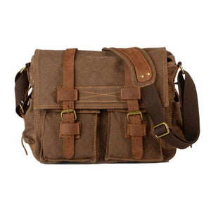 TEXU Messenger Bags Canvas Leather Shoulder - Mr.YouWho